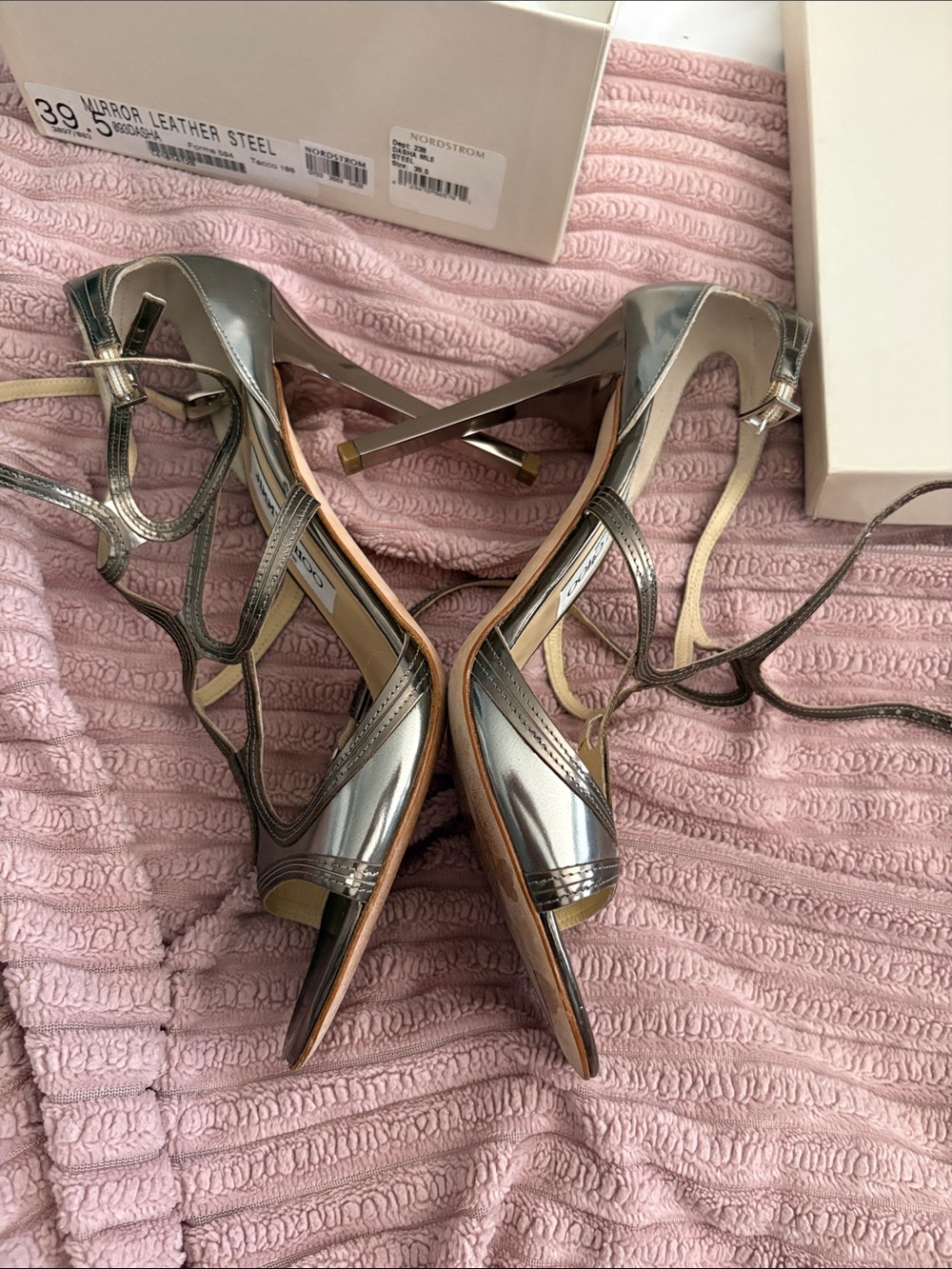 Jimmy CHOO DASHA MIRROR
STEEL DASHA size 39.5 heels 4β. - Picture 9 of 12